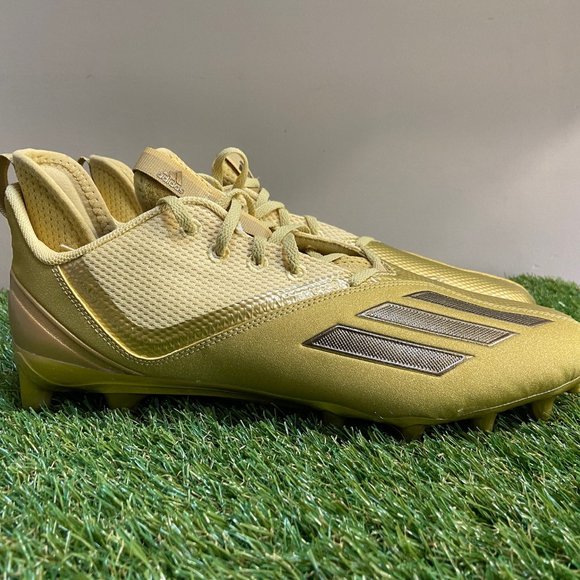 Adidas Adizero Scorch Football Cleats Shoes Gold Black Men’s Size 13 GZ0412 NEW
